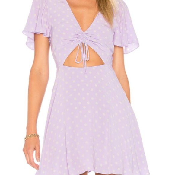 PRIVACY PLEASE/LILAC DOT/SIZE LARGE - Picture 1 of 1